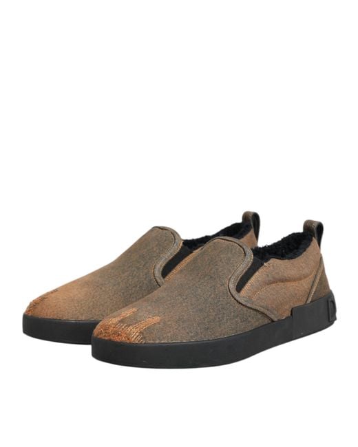 Dolce & Gabbana Brown Sneakers for men