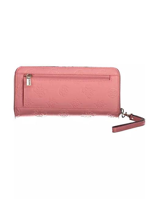 Guess Pink Polyethylene Wallet
