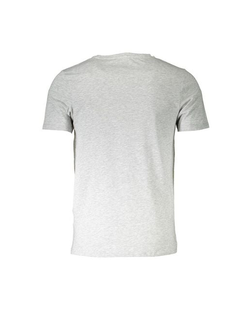 Aeronautica Militare Gray Cotton T-Shirt for men