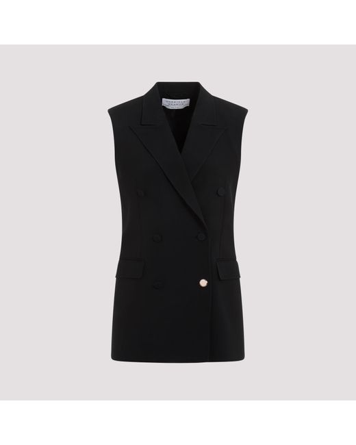 Gabriela Hearst Black Silk Mayte Vest