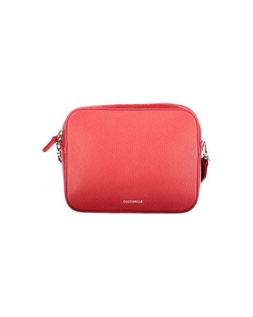 Coccinelle Red Leather Handbag