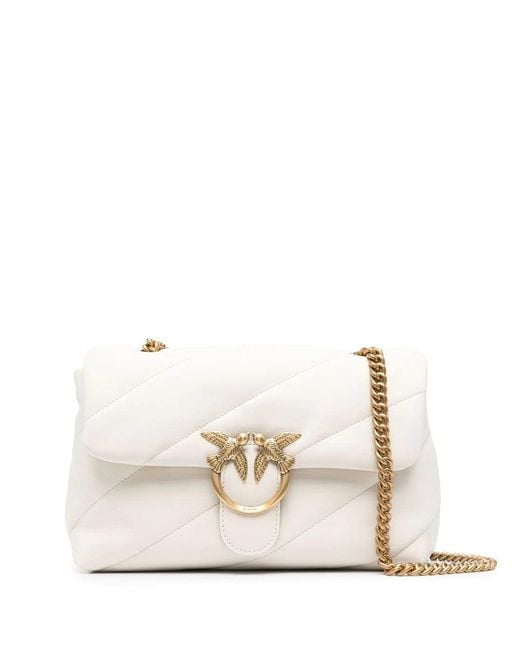 Pinko Brown Love Classic Puff Shoulder Bag