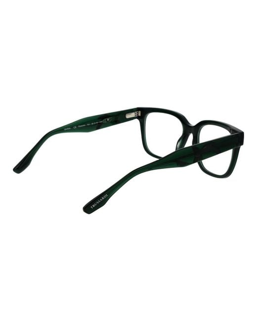Trussardi Black Bicolor Acetate Glasses (frames) for men