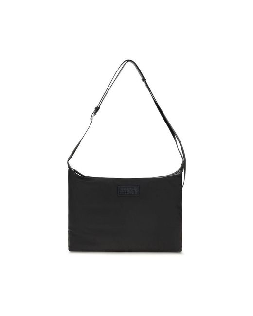 MM6 by Maison Margiela Black Polyamide Shoulder Bag for men