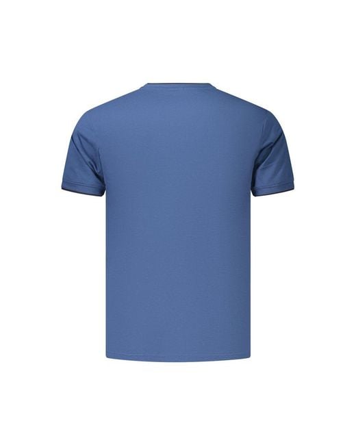 COVERI MOVING Blue Cotton Men's T for men