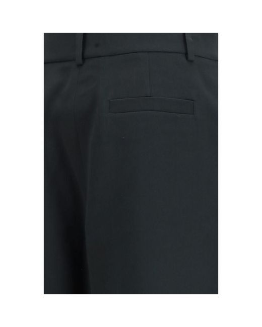 Giorgio Armani Black Silk Casual Pants