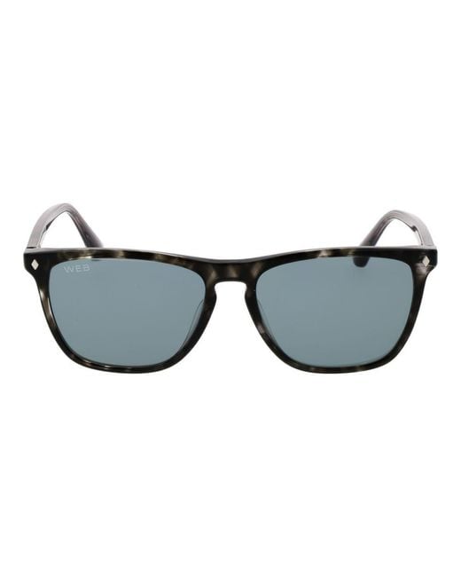 Web Gray Black Acetate Sunglasses for men