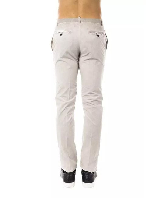 Uominitaliani Gray Cotton Men Pant for men