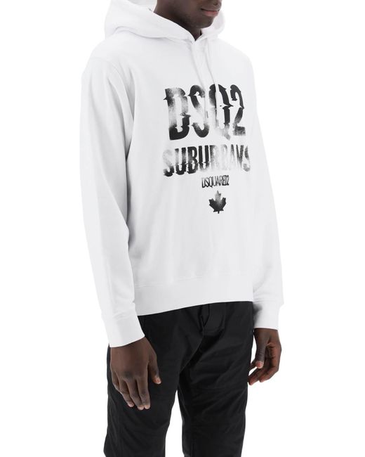 DSquared² White "Suburbans Cool Fit Sweatshirt for men