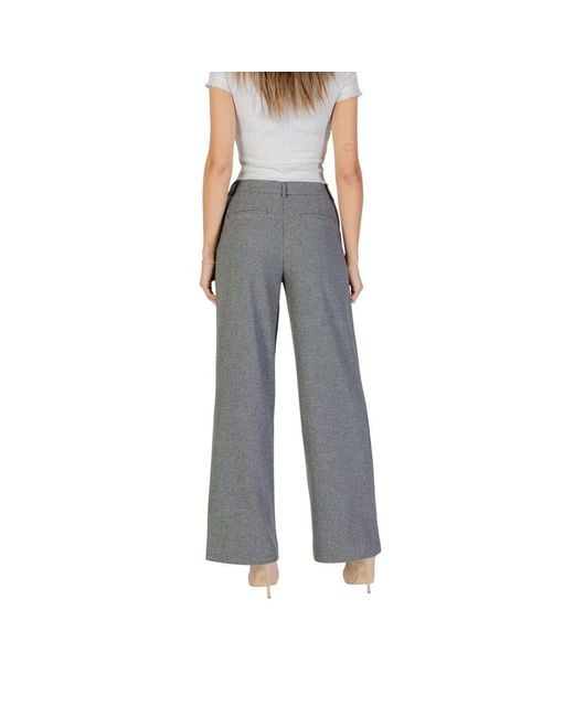 ONLY Gray Recycled Polyester Casual Pants
