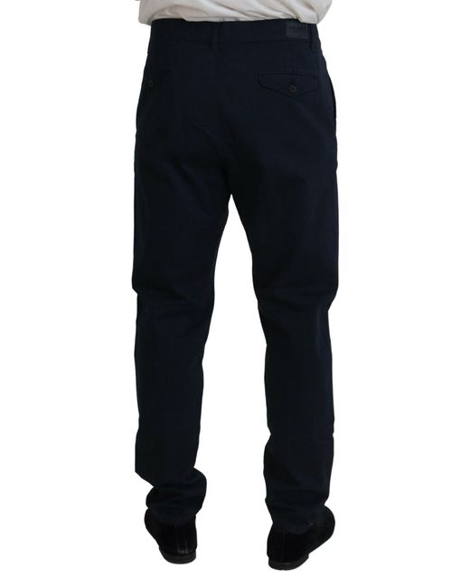 Dolce & Gabbana Black Cotton Dress Formal Pants for men