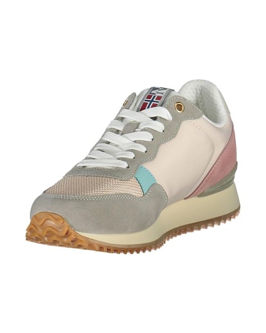 Napapijri Multicolor Chic Laced Sneakers With Logo Detail