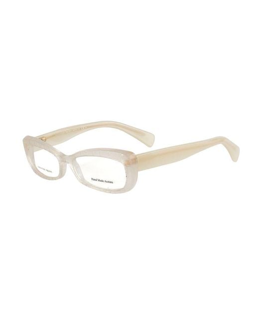McQueen Women's Metallic Bicolor Acetate Frames