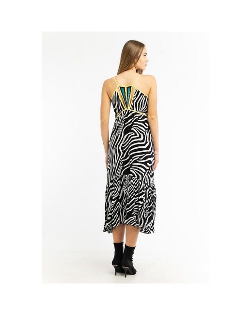 Patrizia Pepe Metallic Viscose Casual Dress