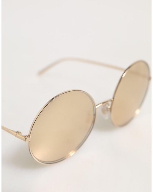 Dolce & Gabbana Metallic Metal Round Shades Eyewear Sunglasses