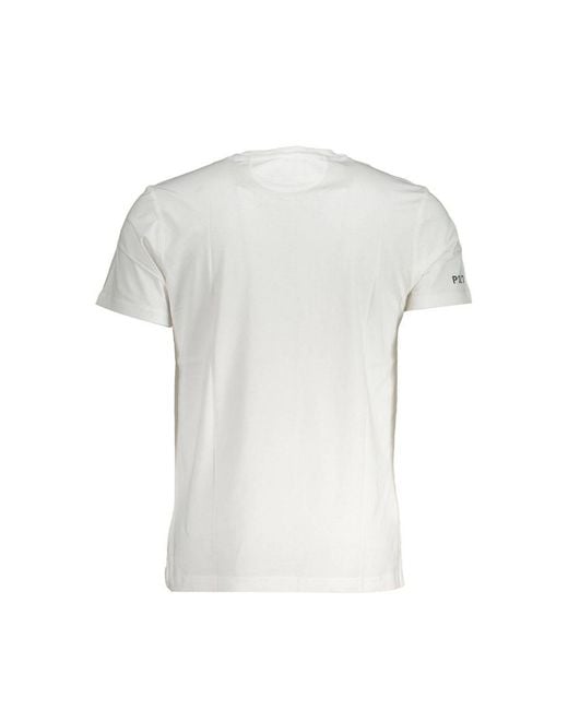 La Martina White Cotton T-Shirt for men
