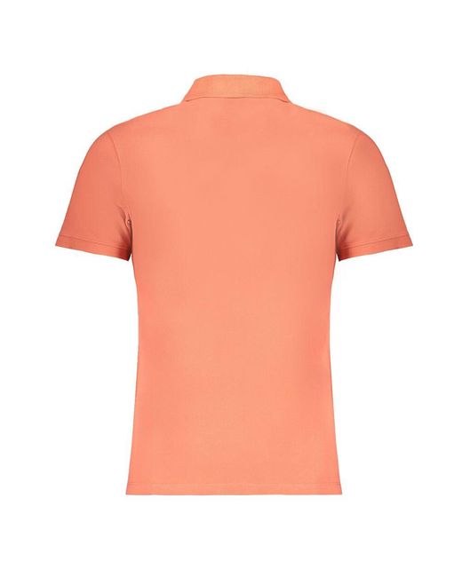 Timberland Orange Cotton Polo Shirt for men