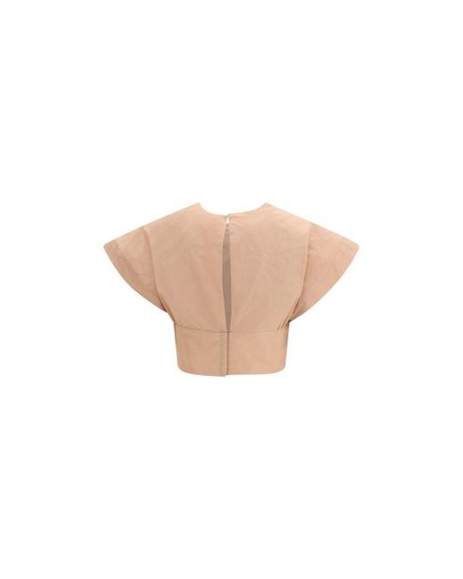 Pinko Natural Multicolor Polyester Pattern Shirt