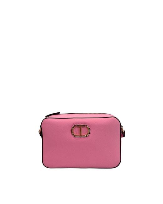 Twinset Pink Pu Crossbody Bag