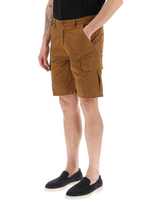 Barbour Brown Cargo Shorts for men