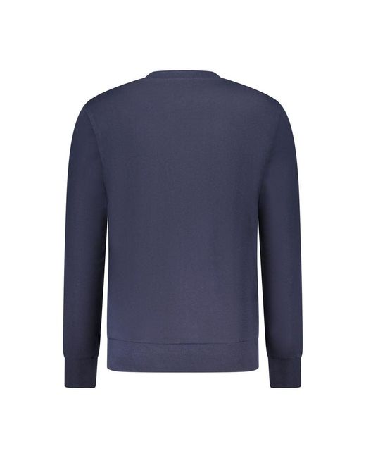 North Sails Blue Cotton Men's Sweatshirt for men