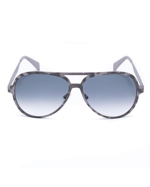 Italia Independent Blue Gray Metal Sunglasses for men