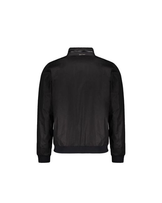 Herno Black Cotton Bomber for men