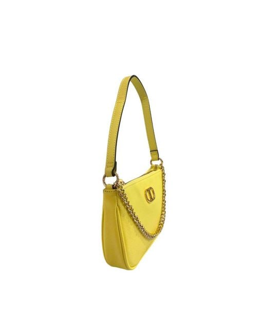 Twinset Yellow Pu Shoulder Bag