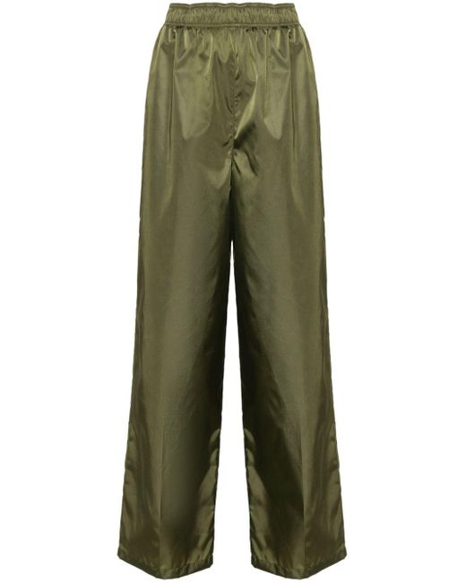 Prada Green Wide-leg Trousers