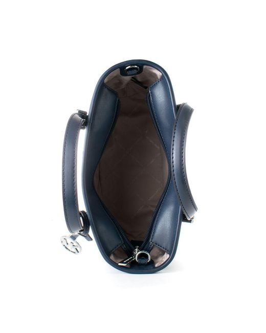 Michael Kors Blue Canvas Tote Bag