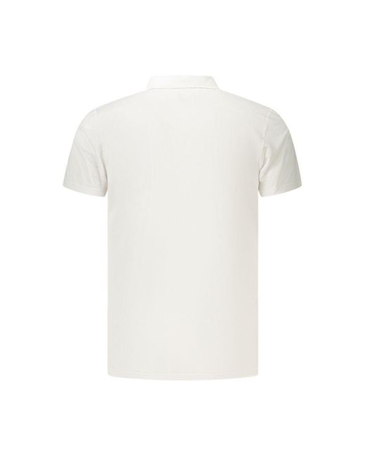 Lotto Leggenda White Polyester Men's Polo Shirt for men
