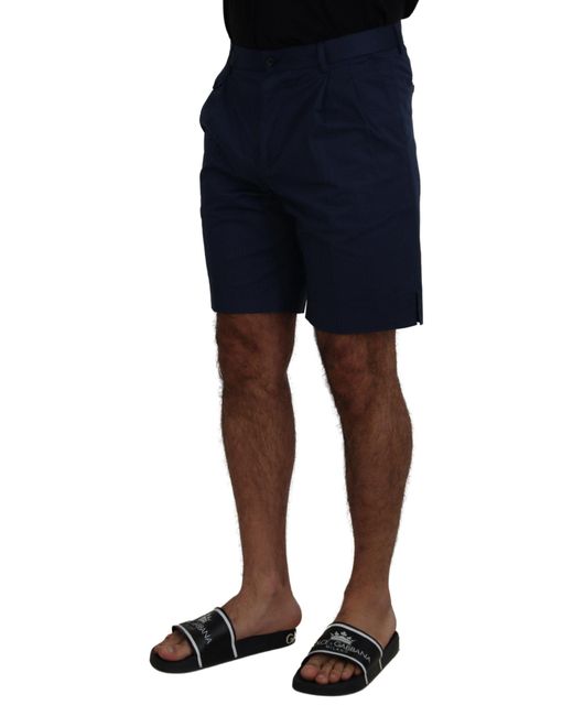 Dolce & Gabbana Blue Elegant Chino Shorts for men