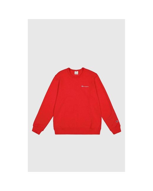 Champion Red Burgundy Cotton Sweatshirt for men