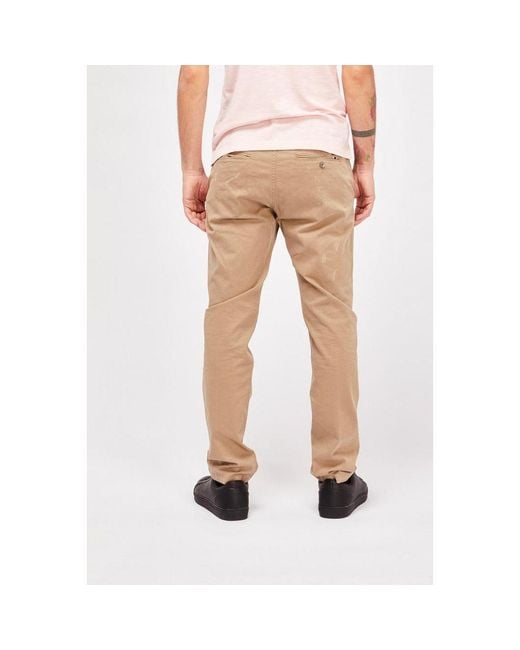 Gas Natural Beige Cotton Casual Pants for men