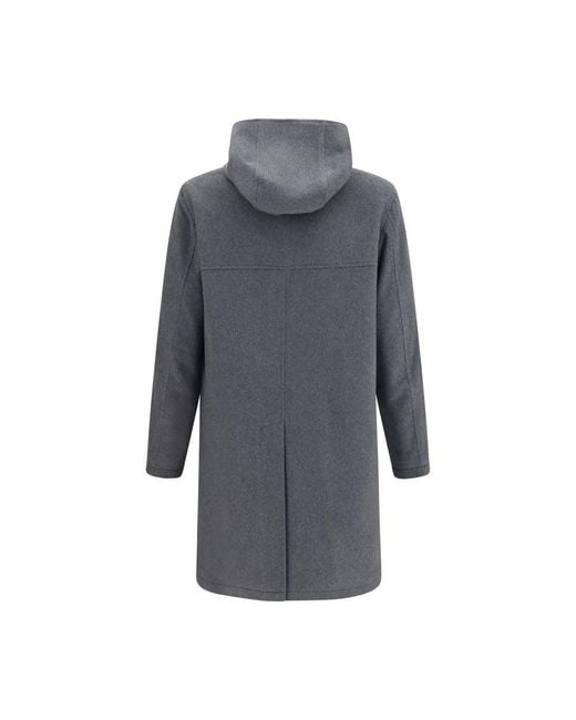 Lardini Gray Wool Oves Aries Coat for men