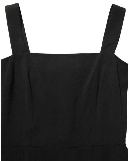 Dolce & Gabbana Black Viscose Stretch Sheath Midi Dress