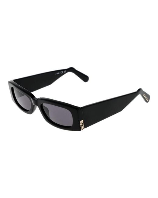 Gcds Black Acetate Sunglasses