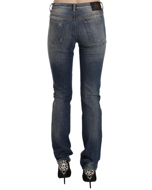 Ermanno Scervino Blue Washed Jeans Distressed