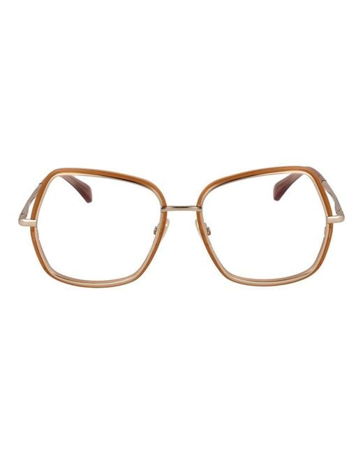 Max Mara Brown Metal Glasses (Frames)