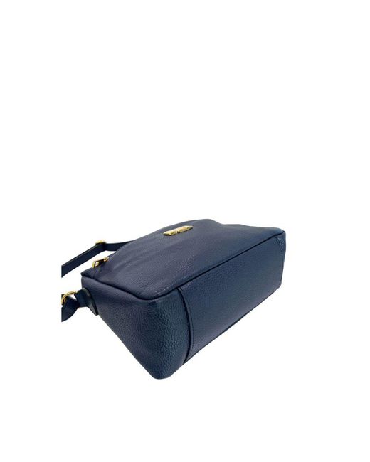 Baldinini Blue Leather Crossbody Bag