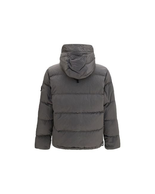 Stone Island Gray Bicolor Polyamide Full for men