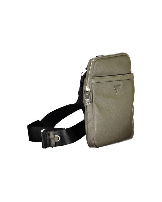 Guess Green Polyamide Shoulder Bag for men
