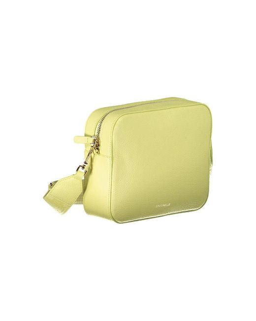 Coccinelle Yellow Leather Handbag