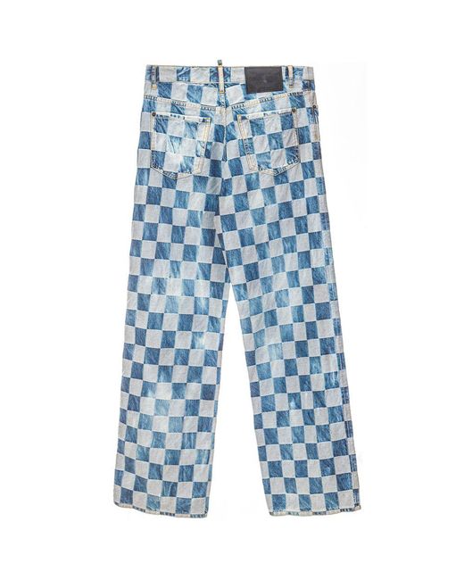 DSquared² Blue ² Cotton Relaxed Fit Jeans