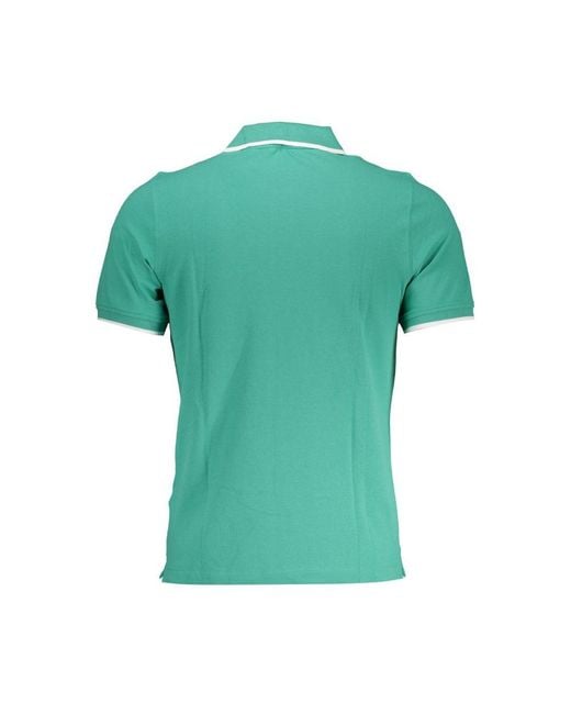 K-Way Green Cotton Polo Shirt for men