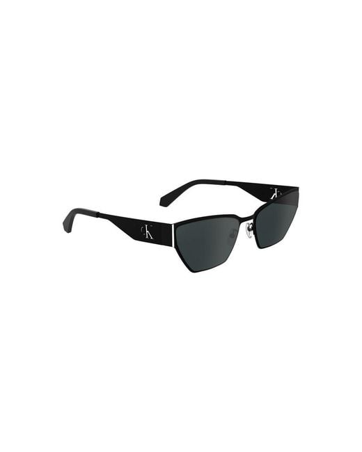 Calvin Klein Black Ckj733S Cat Eye Sunglasses Uv Protection