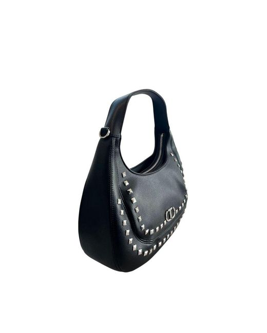Twinset Blue Black Pu Shoulder Bag