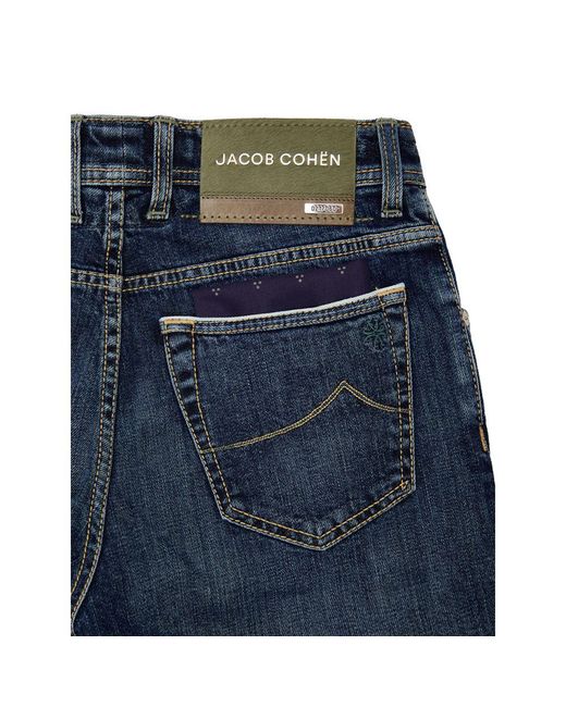 Jacob Cohen Blue Cotton Skinny Jean for men