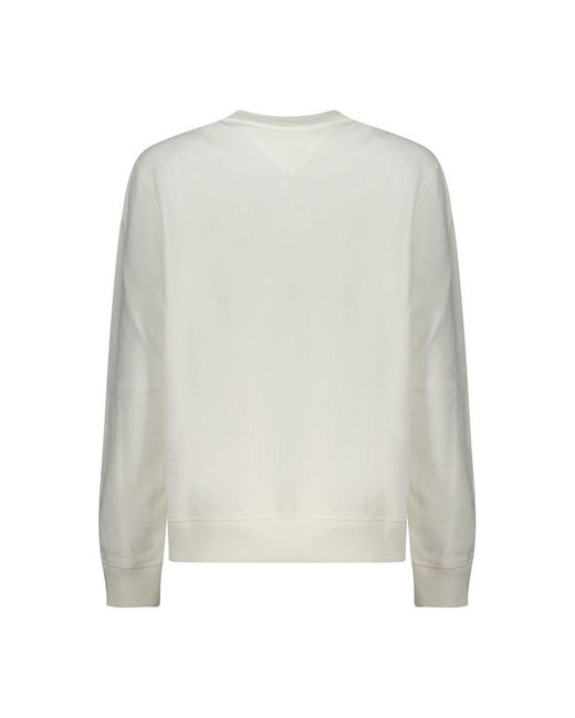 Tommy Hilfiger White Bianco Cotton Sweatshirt