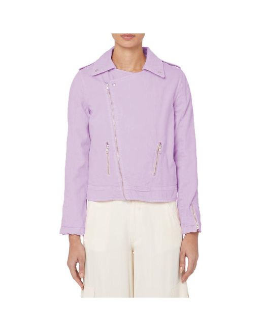 hinnominate Purple Cotton Jackets & Coat